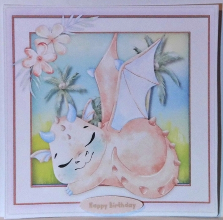 Gorgeous  Sleeping Pink Dragons by Hazel Underwood