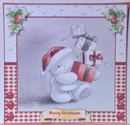 8, Card Fronts , Teddies Christmas by Hazel Underwood