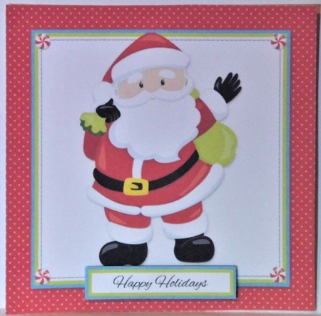 Cute Santa Holiday Toppers (Card Two) by Hazel Underwood