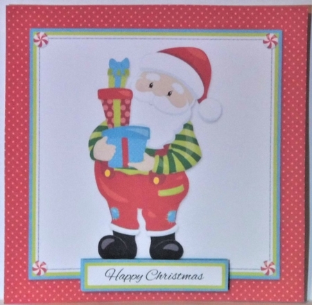 Cute Santa Holiday Toppers (Card Three) by Hazel Underwood