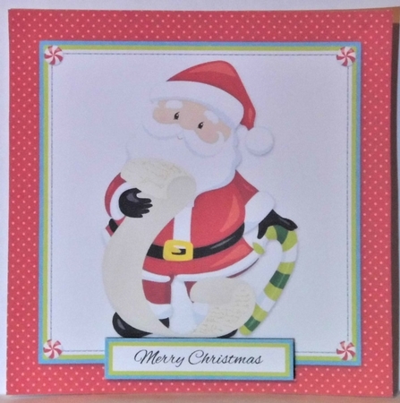 Cute Santa Holiday Toppers (Card Four) by Hazel Underwood