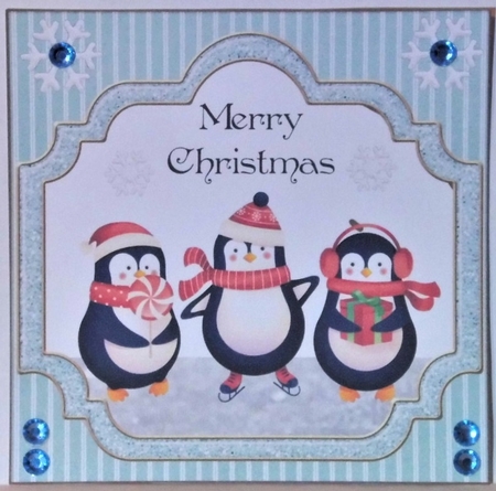 Trio of penguins by Hazel Underwood