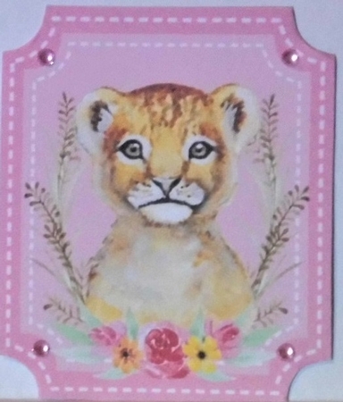 4 Pink wildlife animal toppers 2 by Hazel Underwood