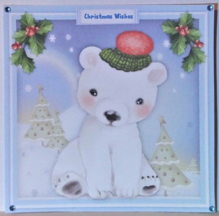 Polar Cub in a Bobble Hat by Hazel Underwood