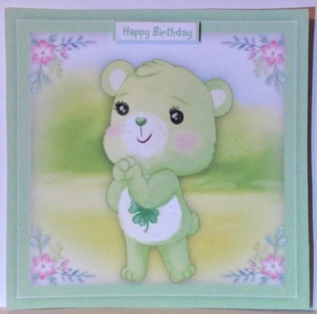 Gorgeous Good luck Bear by Hazel Underwood
