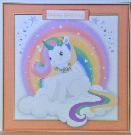 Gorgeous Rainbow Unicorn, Orange by Hazel Underwood