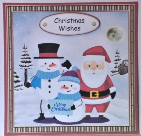Santa and snowmen by Hazel Underwood