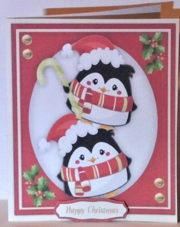 Cute Happy Penguins by Hazel Underwood