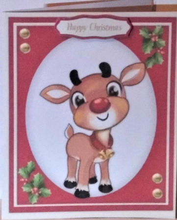 Cute Reindeer by Hazel Underwood