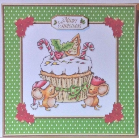 Cupcake Cuties Holiday Topper (Card Three) by Hazel Underwood