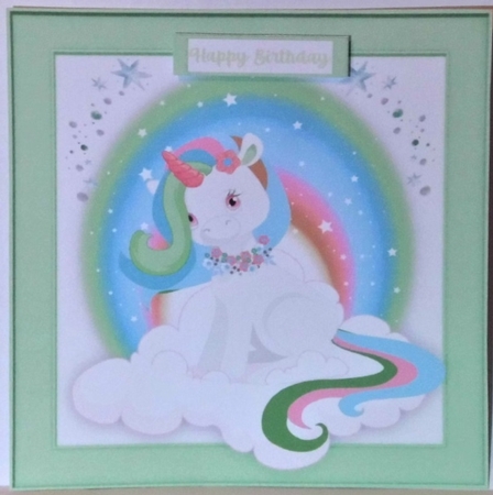 4, Card Fronts , Gorgeous Fantasy Unicorns  by Hazel Underwood
