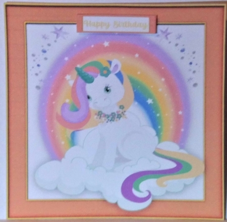 4, Card Fronts , Gorgeous Fantasy Unicorns  by Hazel Underwood