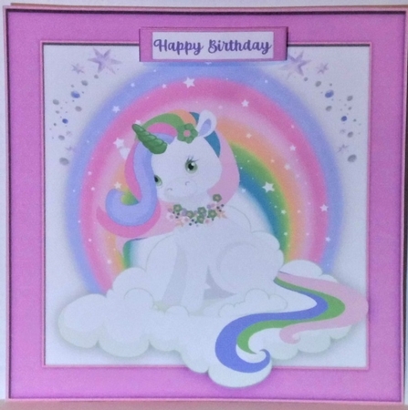 4, Card Fronts , Gorgeous Fantasy Unicorns  by Hazel Underwood