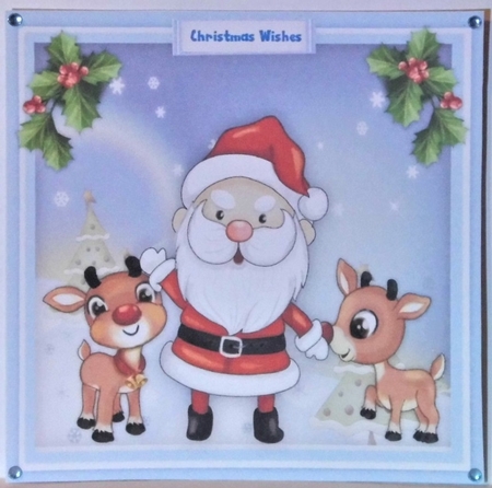 10, Card Fronts , Christmas Gnomes and Friends by Hazel Underwood