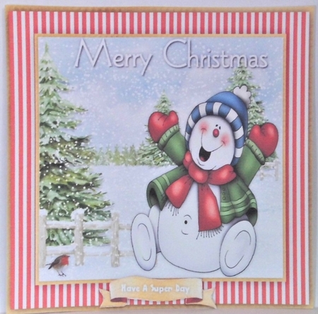 Happy Snowman  by Hazel Underwood