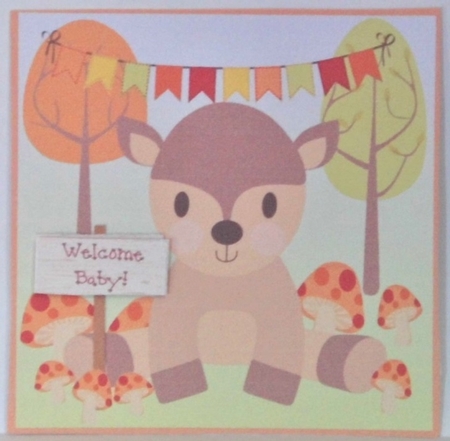 WELCOME BABY - DEER by Hazel Underwood
