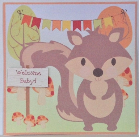 WELCOME BABY - SQUIRREL by Hazel Underwood