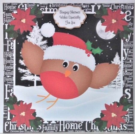 3 Christmas woodland robin card fronts/toppers  by Hazel Underwood