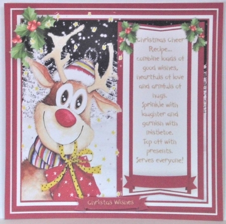 8, Card Fronts , Christmas Teddies by Hazel Underwood