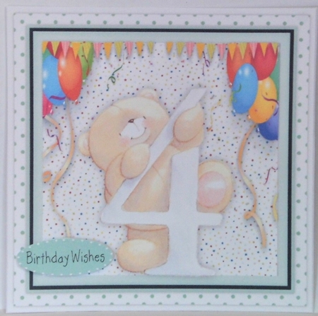 9, Teds Happy Birthday Age Cards +2 Inserts by Hazel Underwood