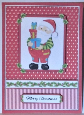 Cute Santa Holiday Toppers (Card Three) by Hazel Underwood