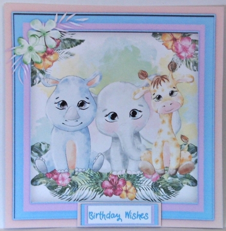 4, Card Fronts , Cute Animal Friends by Hazel Underwood