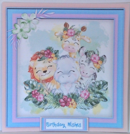4, Card Fronts , Cute Animal Friends by Hazel Underwood