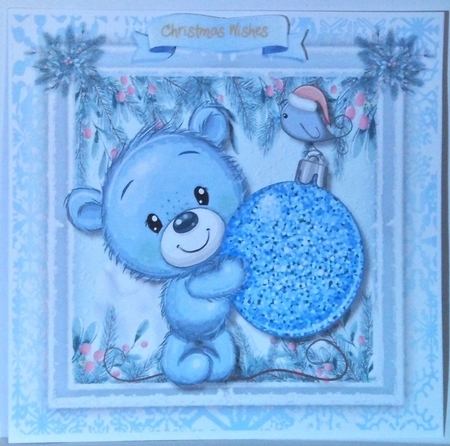 Little Blue Bears Bauble by Hazel Underwood