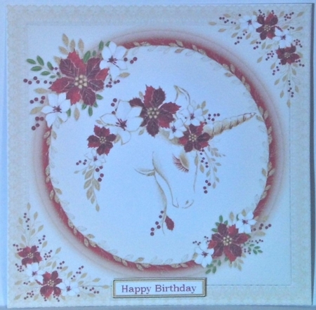 Unicorn card by Hazel Underwood