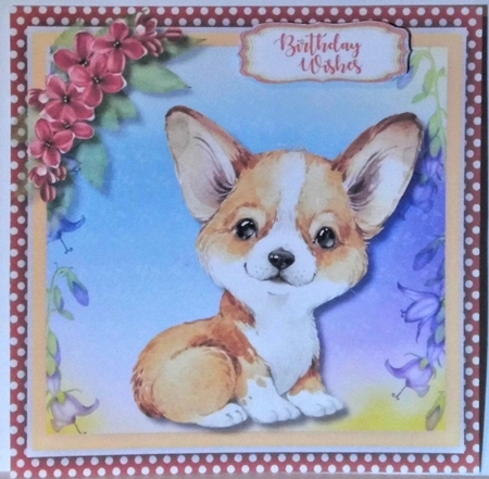 8, Gorgeous Card Fronts , Assorted Puppies by Hazel Underwood