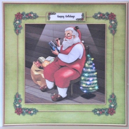 Santas Workshop (Card One) by Hazel Underwood