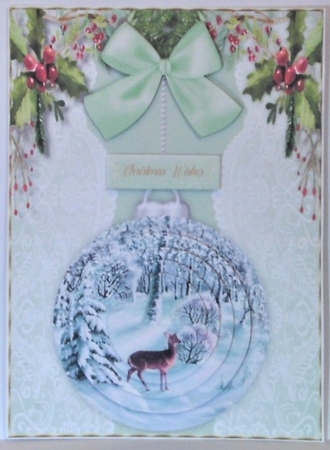 A5, Reindeer in the Snow by Hazel Underwood