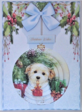 8,A5 Card Fronts , Pyramid Baubles by Hazel Underwood