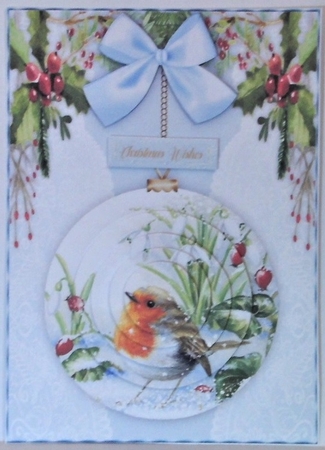 8,A5 Card Fronts , Pyramid Baubles by Hazel Underwood