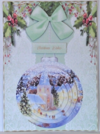 8,A5 Card Fronts , Pyramid Baubles by Hazel Underwood