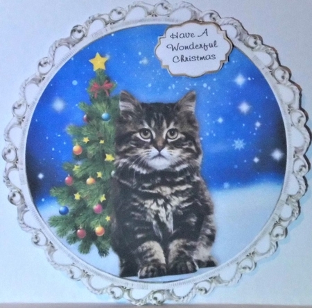 Christmas Cat Toppers  by Hazel Underwood