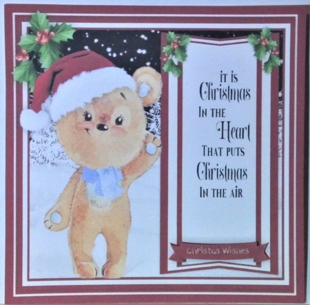 Cute Bear , Christmas in the Heart by Hazel Underwood