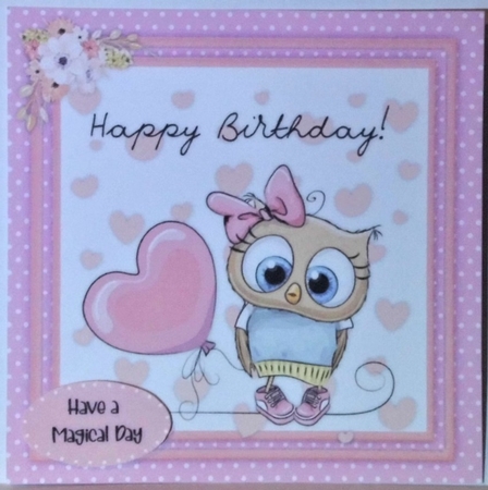 Owls Birthday Balloon by Hazel Underwood