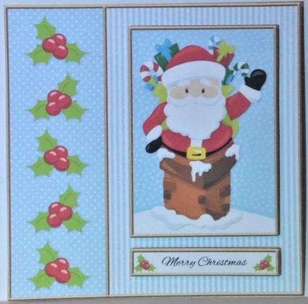 Cute Santa Holiday Topper (Card Two) by Hazel Underwood