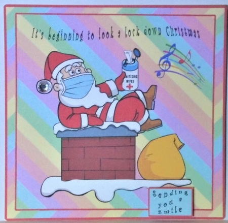 Its Beginning To Look A Lock Down Christmas - Decoupage by Hazel Underwood