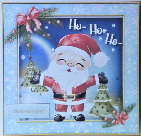 4,  card Fronts , Santas Wishes by Hazel Underwood