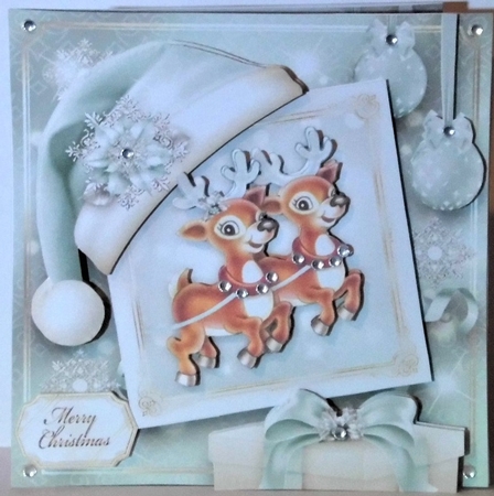 Christmas Winter Reindeers in the Sky Mini Kit by Hazel Underwood