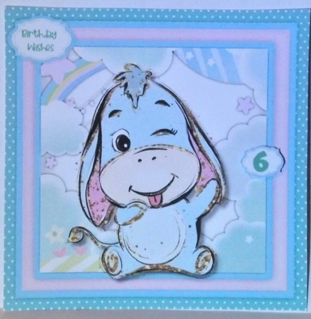 Cute Glittered  Eeyore by Hazel Underwood