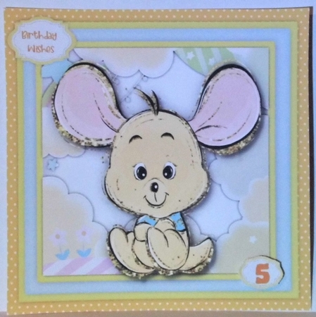 Cute Glittered  Kanga by Hazel Underwood