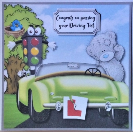 Tatty Teddy Congrats on passing your driving test by Hazel Underwood