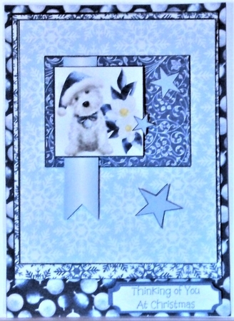 3 Star Christmas Puppy by Hazel Underwood