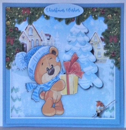 4,  Card Fronts  Christmas  Friends by Hazel Underwood