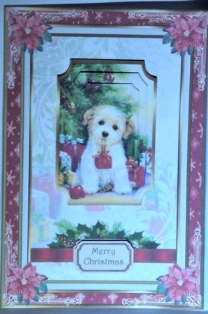 Christmas Presents under the Tree Decoupage Topper 1 by Hazel Underwood
