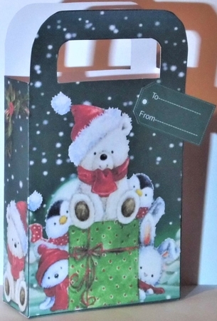  4, Gorgeous Gift Bag , Santa and Friends by Hazel Underwood