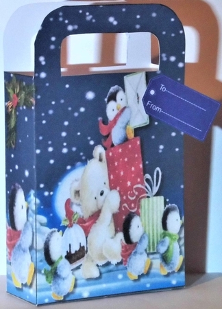  4, Gorgeous Gift Bag , Santa and Friends by Hazel Underwood